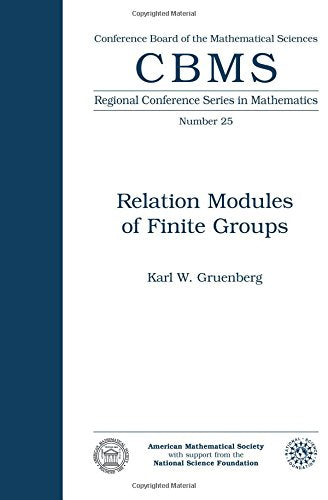Relation Modules Of Finite Groups (Cbms Regional Conference Series In Mathematics, 25),Used