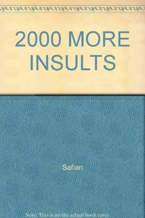 2000 MORE INSULTS,Used