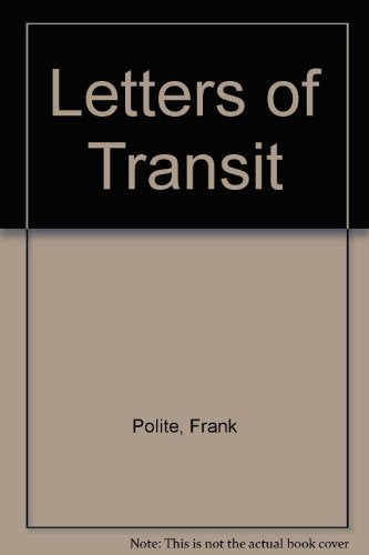 Letters of Transit,Used
