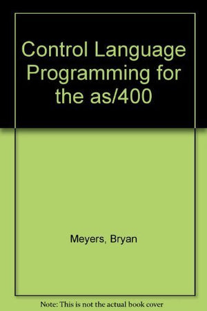 Control Language Programming for the As/400,Used