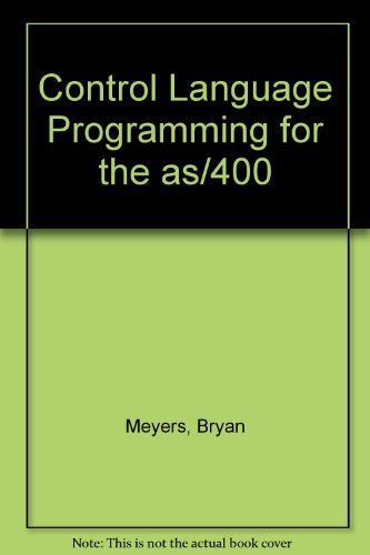 Control Language Programming for the As/400,Used