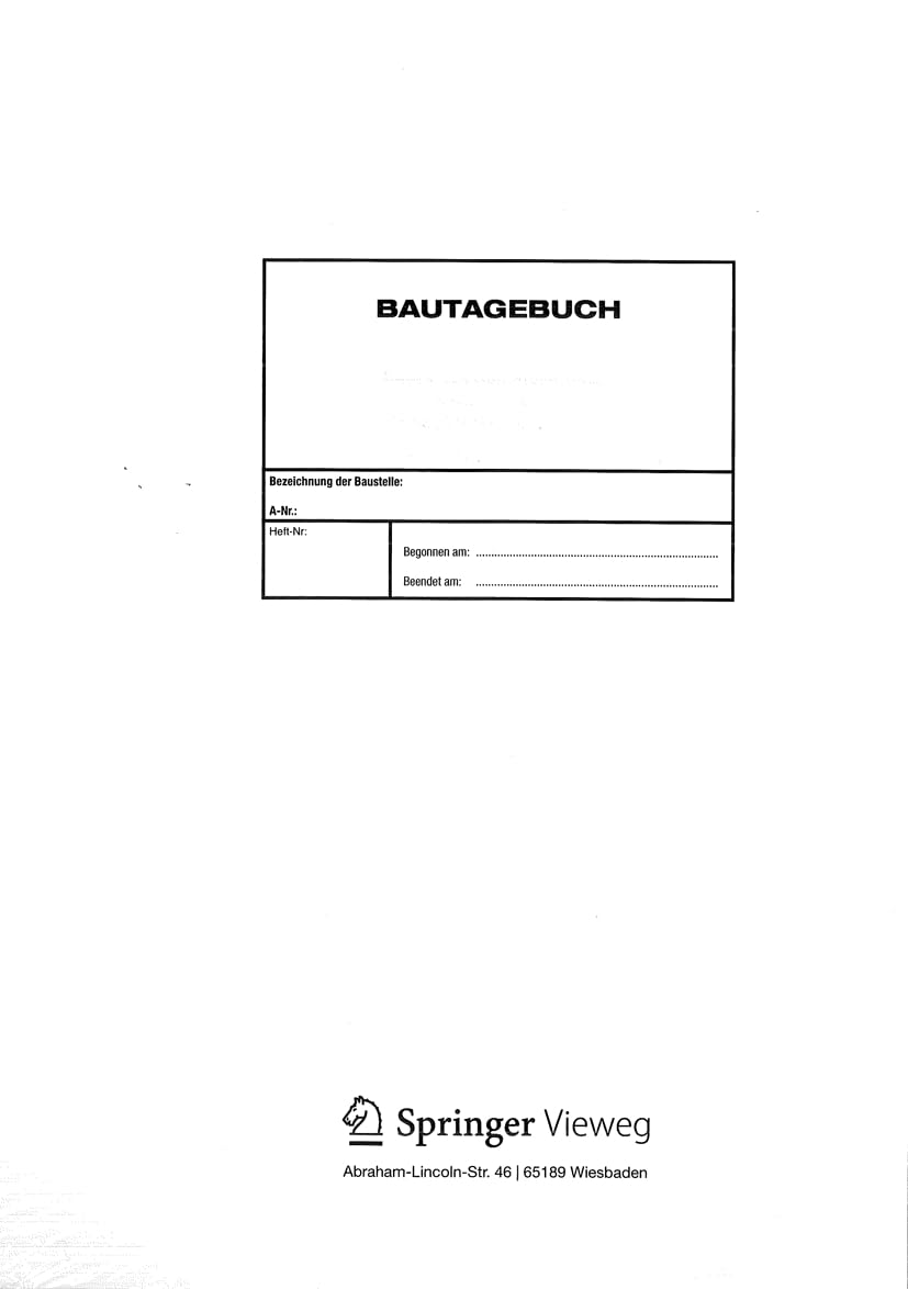 Bautagebuch (German Edition),Used