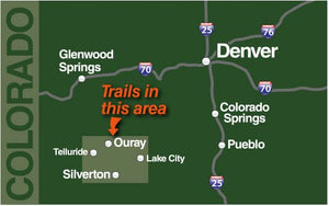 OffHighway Map for Silverton, Ouray, Lake City, Telluride Colorado,New