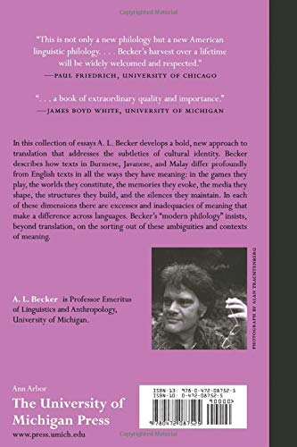 Beyond Translation: Essays toward a Modern Philology,New