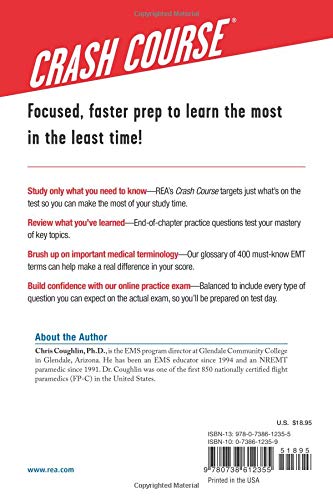 Emt (Emergency Medical Technician) Crash Course With Online Practice Test, 2Nd Edition: Get A Passing Score In Less Time (Emt Te,New