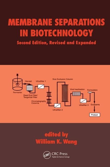 Membrane Separations in Biotechnology (Bioprocess Technology),Used