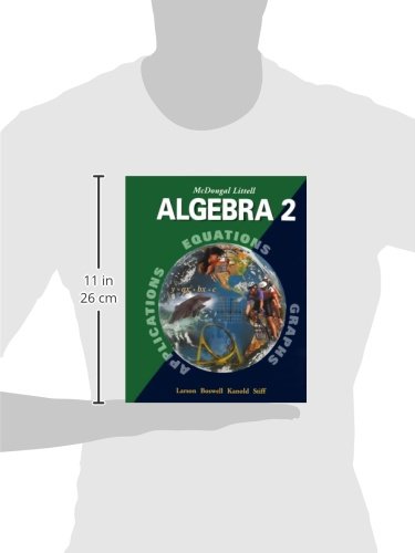 McDougal Littell Algebra 2: Student Edition 2001,Used