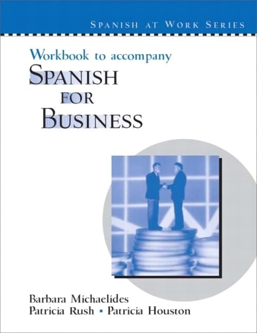 Workbook to accompany Spanish for Business,Used