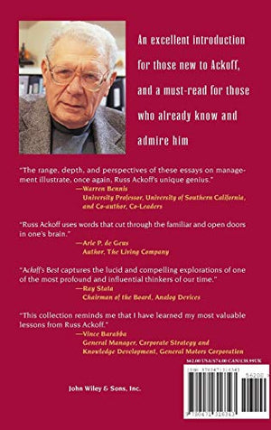 Ackoff'S Best: His Classic Writings On Management