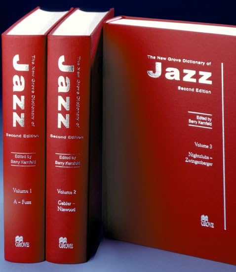 The New Grove Dictionary of Jazz(3 Volume Set),Used