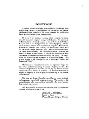 Treasury of Scales for Band and Orchestra: Conductor,Used