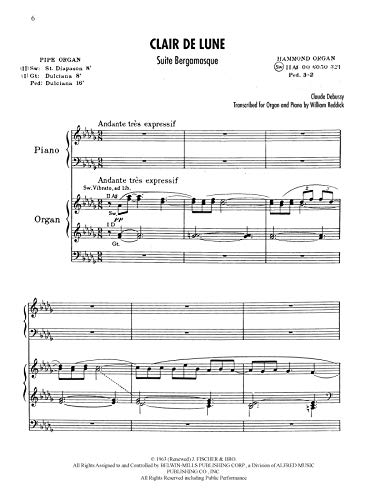 Sunday Morning Organist, Vol 9: Organ & Piano Classical Duos (Alfred's Classic Editions, Vol 9),Used