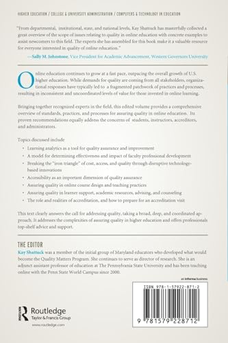 Assuring Quality in Online Education (Online Learning and Distance Education),Used