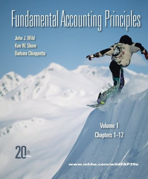 Fundamental Accounting Principles, Vol 1 (Chapters 112),Used