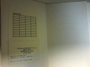 Exile in the Fatherland: Martin Niemller's Letters from Moabit Prison,Used