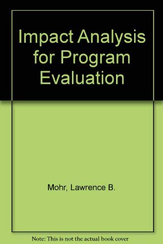 Impact Analysis for Program Evaluation,Used