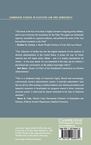 The Measure of American Elections (Cambridge Studies in Election Law and Democracy),Used