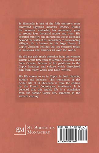 The Life of St Shenouda: Translation of the Arabic Life,Used
