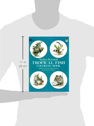 Tropical Fish Coloring Book (Dover Sea Life Coloring Books),Used