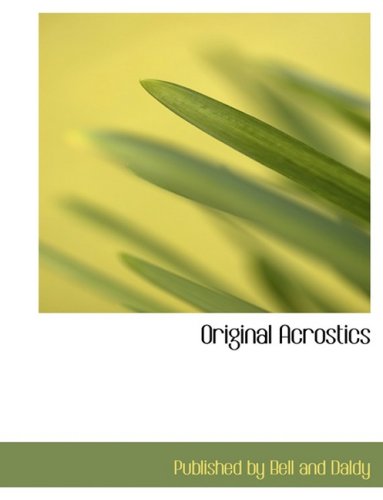 Original Acrostics,Used