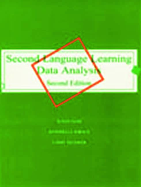Second Language Learning Data Analysis: Second Edition,Used