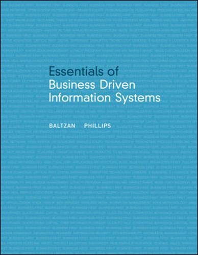 Essentials of Business Driven Information Systems,Used