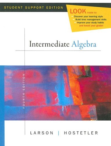 Intermediate Algebra  Fourth Edition,Used