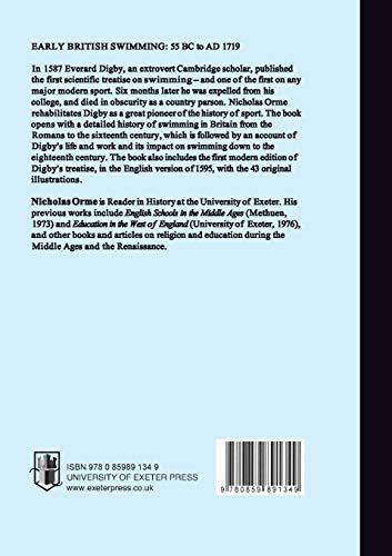 Early British Swimming 55BCAD1719 (Exeter Maritime Studies),Used