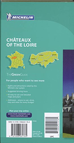 Michelin Green Guide Chateaux of the Loire, 9e (Green Guide/Michelin),Used