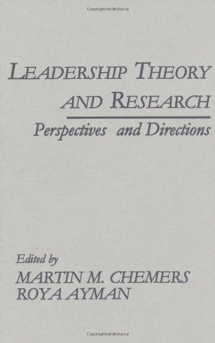 Leadership Theory and Research: Perspectives and Directions,Used