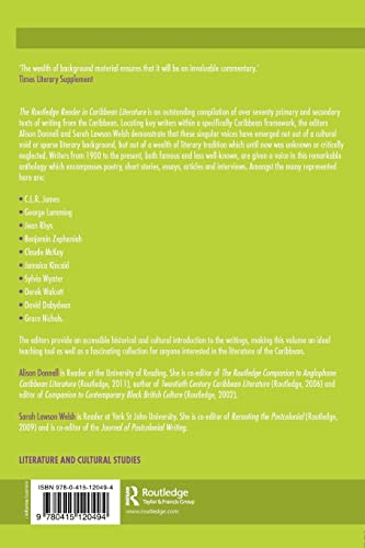 The Routledge Reader in Caribbean Literature (Routledge Literature Readers),Used