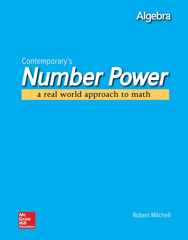 Contemporary's Number Power 3 : Algebra A Real World Approach to Math,Used