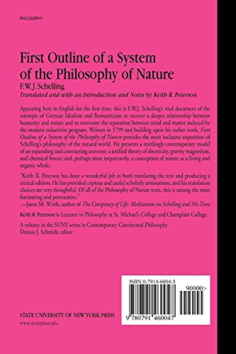 First Outline of a System of the Philosophy of Nature (Contemporary Continental Philosophy),Used