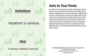 In Two Shakes Of A Lamb'S Tail: A Quiz Deck Of Curious Sayings Knowledge Cards Deck