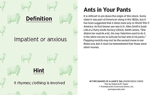 In Two Shakes Of A Lamb'S Tail: A Quiz Deck Of Curious Sayings Knowledge Cards Deck