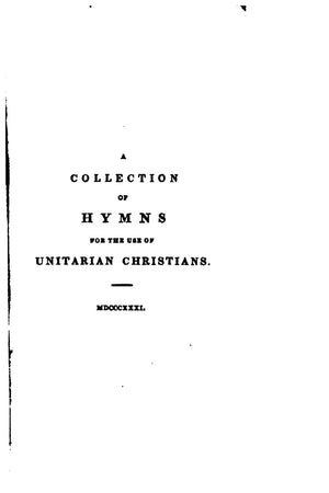 A Collection of Hymns for the Use of Unitarian Christians,Used