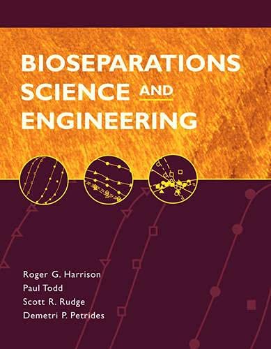 Bioseparations Science And Engineering (Topics In Chemical Engineering),Used