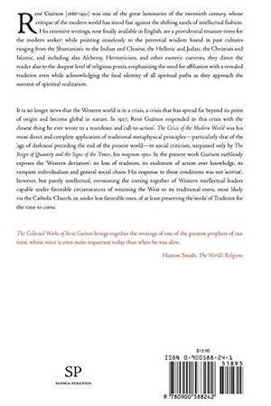The Crisis of the Modern World (Collected Works of Rene Guenon),Used