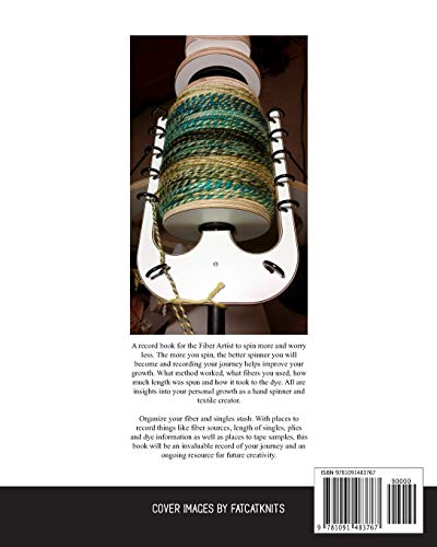 My Spinning Projects Record Logbook: The Spinning, Plying and Dyeing Book for Natural Fiber Artists and Textile Crafters,Used
