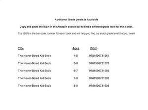 NeverBored Kid Book 2, Ages 45,Used