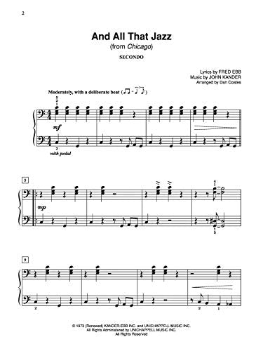 Dan Coates Popular Piano Library  Duets from Broadway,Used
