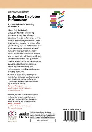 Evaluating Employee Performance: A Practical Guide to Assessing Performance,New