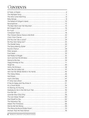 World's Greatest Children's Songs: 87 of the World's Most Popular and Best Loved Traditional and Contemporary Children's Songs,Used