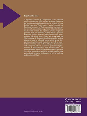 A Reference Grammar of Thai (Reference Grammars),Used