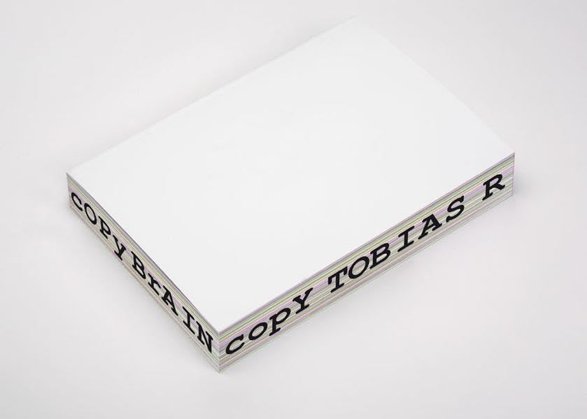 Tobias Rehberger: Copy Brain Copy: Artist's Book,Used