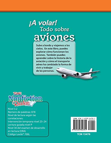 Teacher Created Materials  TIME For Kids Informational Text: A volar! Todo sobre aviones (Take Off! All About Airplanes)  Grad,Used