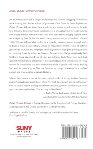 Queer Expectations: A Genealogy of Jewish Women's Poetry (Suny Series in Contemporary Jewish Literature and Culture),Used