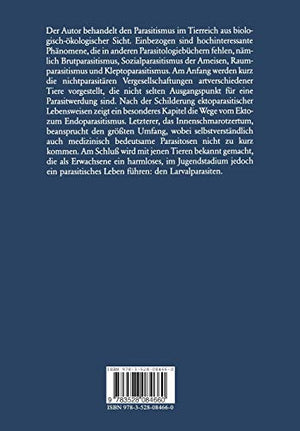 Tierische Parasiten: Biologie und kologie (German Edition),Used