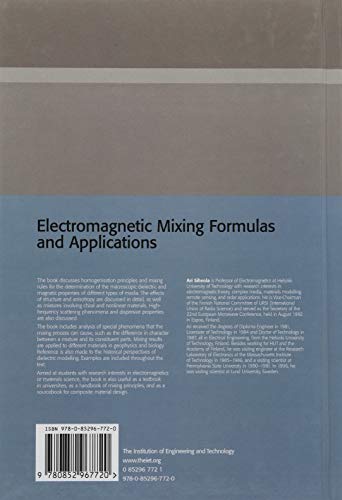 Electromagnetic Mixing Formulae and Applications (IEEE Electromagnetic Waves Series, 47),Used