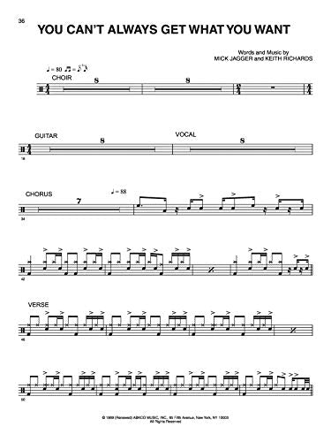 Ultimate Drum PlayAlong Rolling Stones: Play Along with 8 GreatSounding Tracks (Authentic Drum), Book & Online Audio/Software ,Used